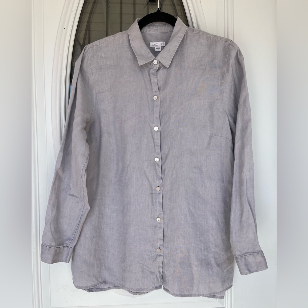 J.JIll LOVE LINEN ESSENCIAL SHIRT MEDIUM